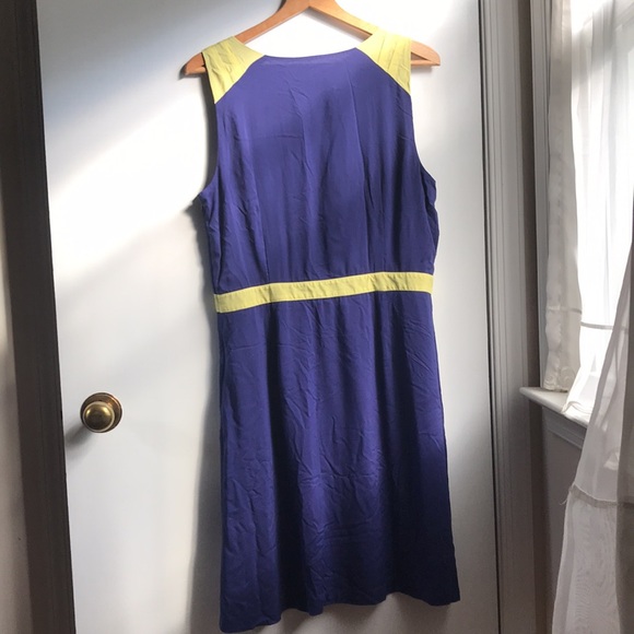 Ann Taylor Loft Dress size 14 Contrasting Color Block - Picture 2 of 9